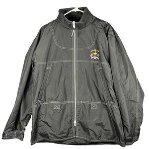 David Smith Ryder Cup Golf Jacket Mens L Black Full Zip Embroidered USA Europe